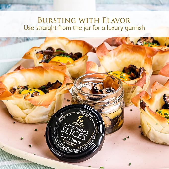 TruffleHunter - Black Truffle Slices - Preserved Truffles in Extra Virgin Olive Oil - 1.74 Oz