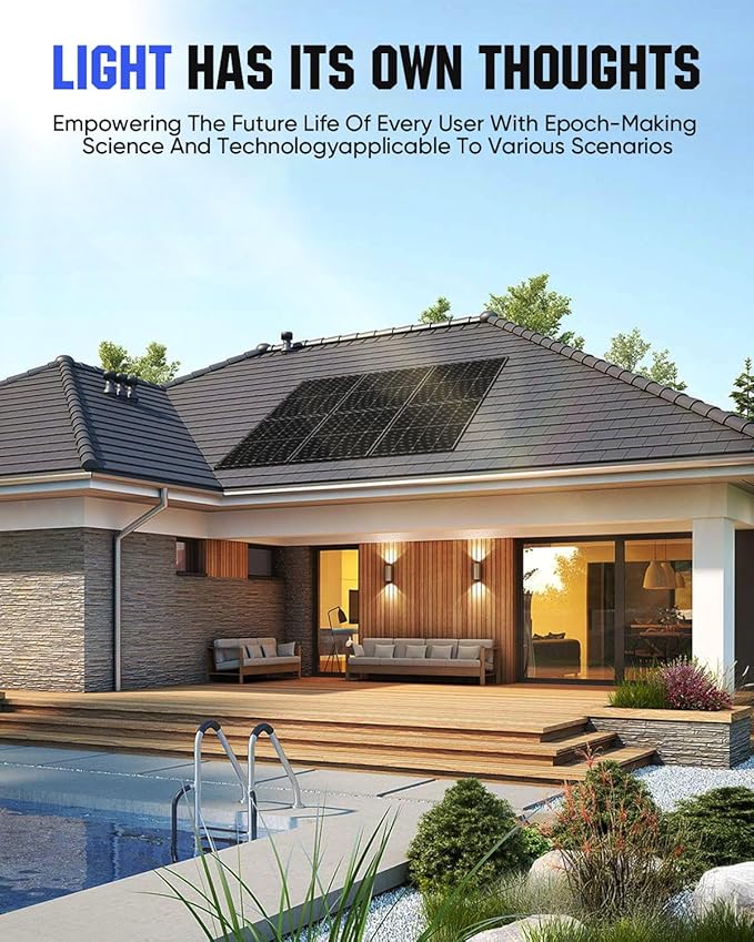 220 Watt Solar Panel, HPBC 220w Solar Panels, 25.5% High-Efficiency Solar Cell, IP68 Rate, for Home Off-Grid System, Roof, RV, Boat, Marine, Trailer, Farm