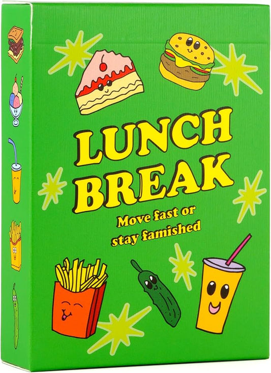 Lunch Break - Fast-Paced Slap & Memory Card Game - Boosts Memory, Focus & Reflexes - Hilarious Game For Families, Adults & Kids - Quick And Easy To Learn For Ages 7+, 2-6 Players, 10-15 Mins