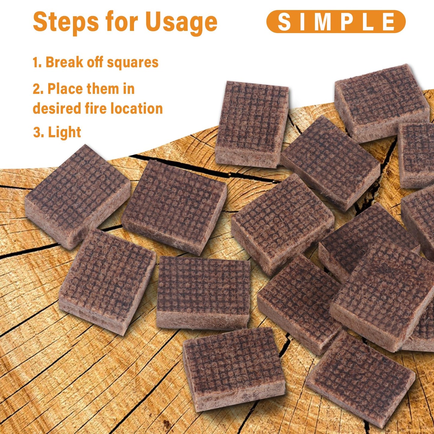 HGD Fire Starter, Mini Natural Fire Starters for Campfires, BBQ Grill, Charcoal Chimney, Outdoor