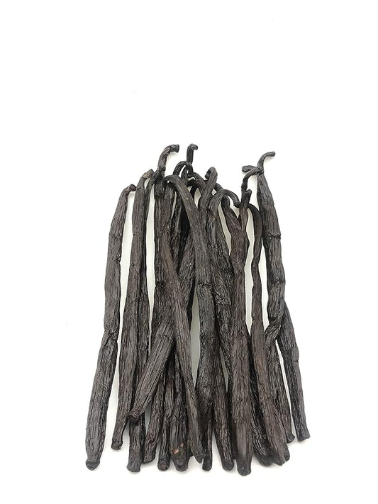 10 Madagascar Vanilla Beans - Grade A 5"-7" Creamy Gourmet Bourbon for Natural Homemade Extract and Baking & Cooking 10 Count(Pack of 1)