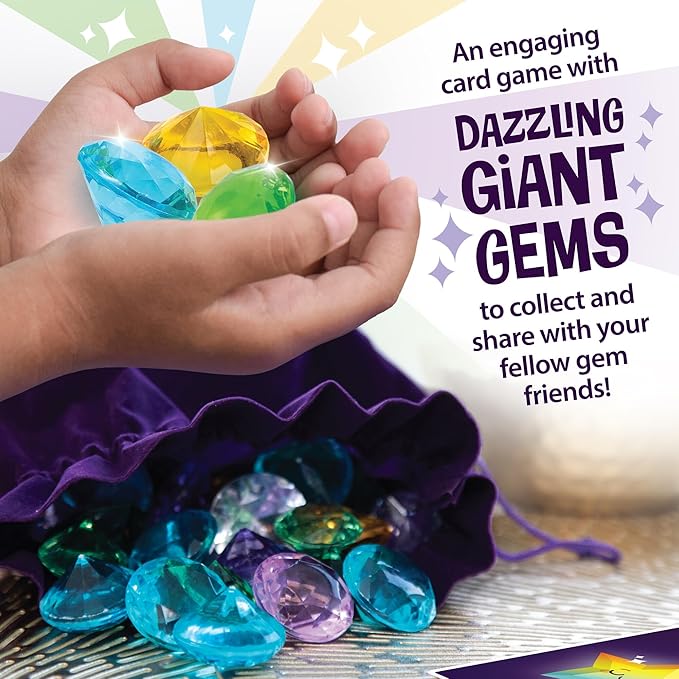 MindWare Best Gems Family Game for 5 Year Olds and up - Match Giant Gems to Earn Points, 2 to 4 Players