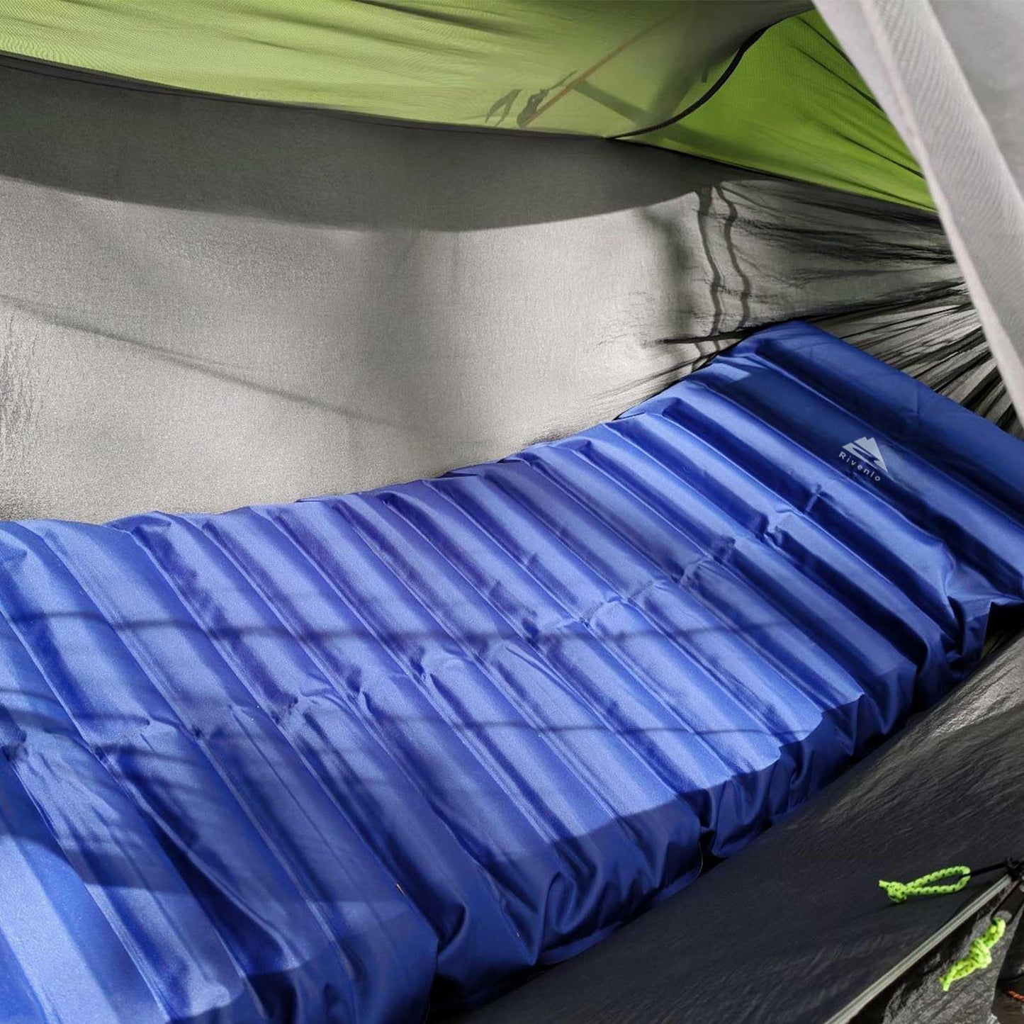 Rivenlo Camping Hammock Tent with Mosquito Net & RainFly, 3 in 1 Waterproof Portable Sleeping