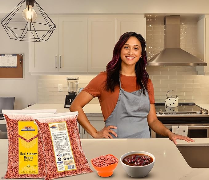 Rani Red Kidney Beans, Light 64oz (4lbs) 1.81kg ~ Pack of 10~640oz (40lbs) 18.14kg Total ~ All Natural | Vegan | Gluten Friendly | NON-GMO | Kosher | Raj Mah