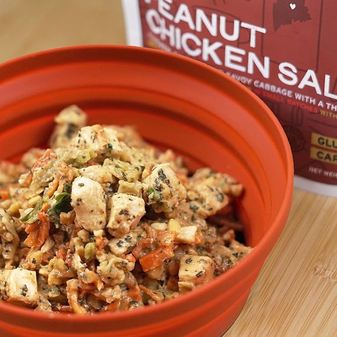 GOOD TO-GO Peanut Chicken Salad - Stove-Free??(6-Pack of Single Servings) | No Stove Required! Camping & Backpacking Food | Just Add Water Backpacking Meals | Good To-Go Dehydrated Meals Taste Better Than Freeze Dried Food