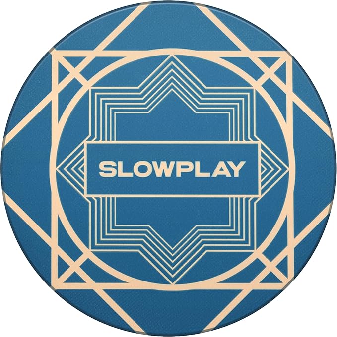 SLOWPLAY Nash Ceramic Poker Chips in Bulk, Casino Grade Ceramic 10-Gram Poker Chip for Texas Hold'em, 39mm Professional Chips Pack of 50 (Green)