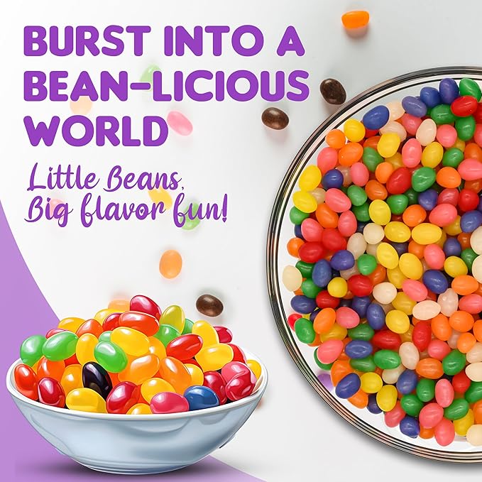 Classic Jelly Beans ??2 LB Bulk Candy Bag ??Assorted Fruit Flavors ??Individually Wrapped ??Party Favors, Candy Bowl, Easter Treats, Birthday & Holiday Candy