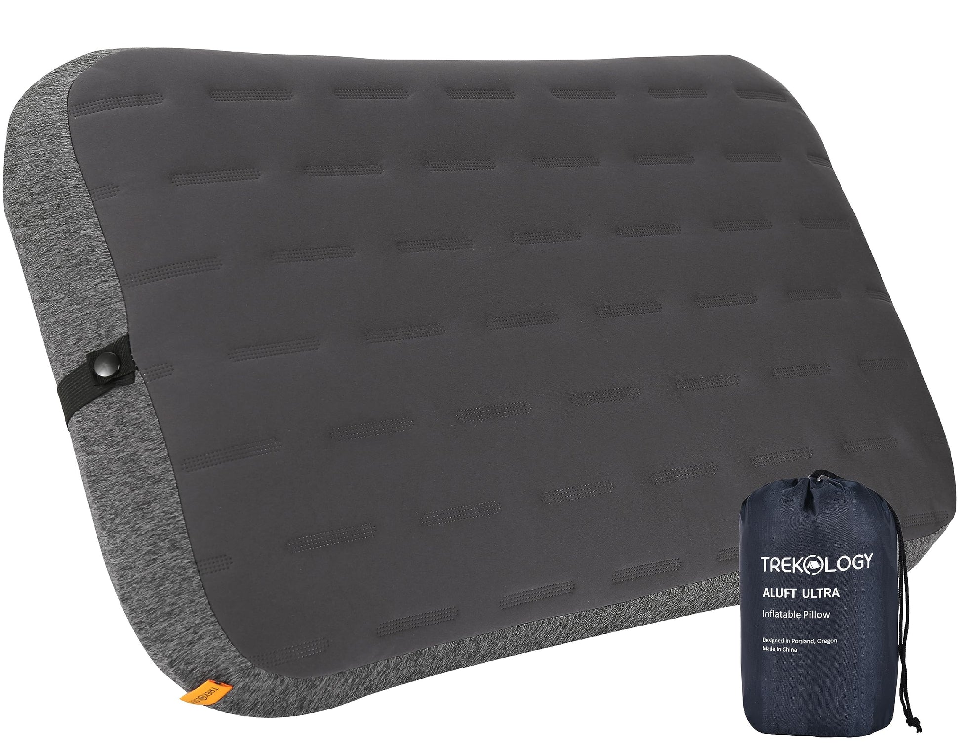 TREKOLOGY Camping Pillow - Large Inflatable (24"x15") for Home-Like Comfort, Portable & Ergonomic