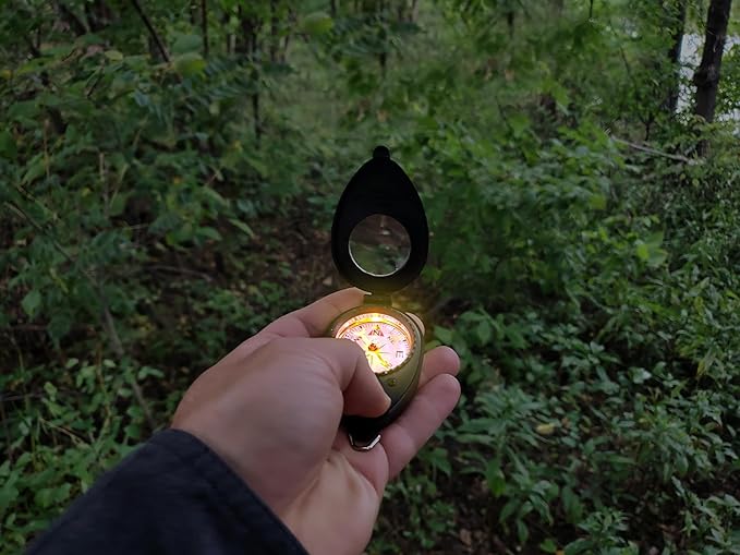Coghlan’s Outdoor Compasses – Lightweight, Durable Navigation Tools for Hiking, Camping, Orienteering & Survival with Map, Wrist, Lensatic, LED, and Carabiner Options