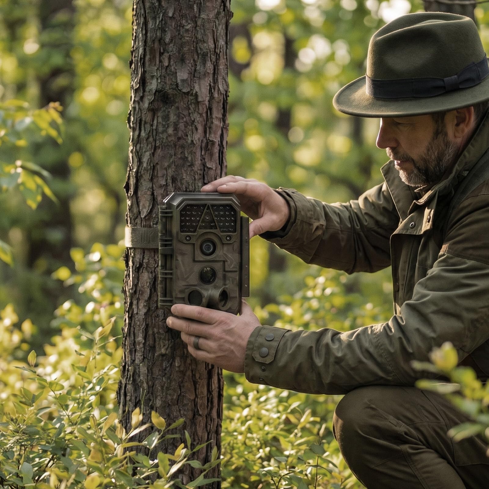 Meidase P70 (Non-Cellular,Non-WiFi) Trail Camera, 64MP 1296p, Game Cameras with No-Glow IR Night