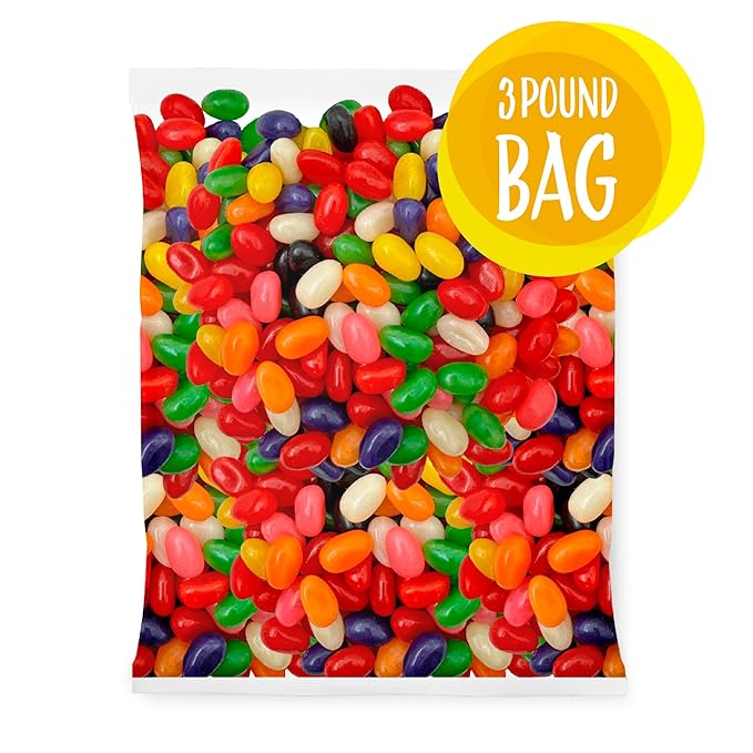 Jelly Beans Candy | 3-Pound Bag | Assorted Flavors Classic Treats (Pack of 2)