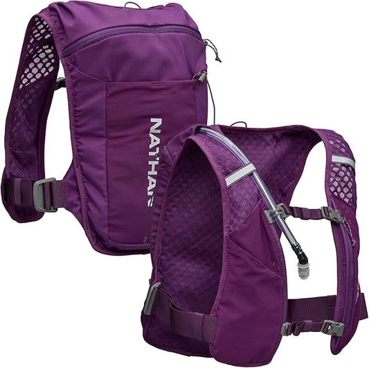 Nathan QuickStart 1.5L Hydration Pack Vest with Bladder or flasks, Storage Pockets, Breathable Moisture-Wicking Fabric, Adjustable Straps for Running, Hiking, Walking, Marathons, Obstacle Races