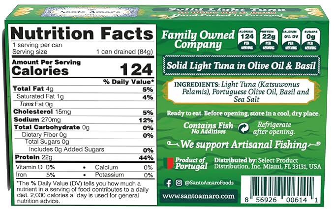 Discoverer 6 Flavor Variety Pk Canned Wild Pole & Line Tuna Fillet in Olive Oil (6 Pk) Mediterranean Diet Turmeric Curry, Basil, Ginger, Piri Piri, Oregano, Bell Pepper - Hand-Packed in PORTUGAL