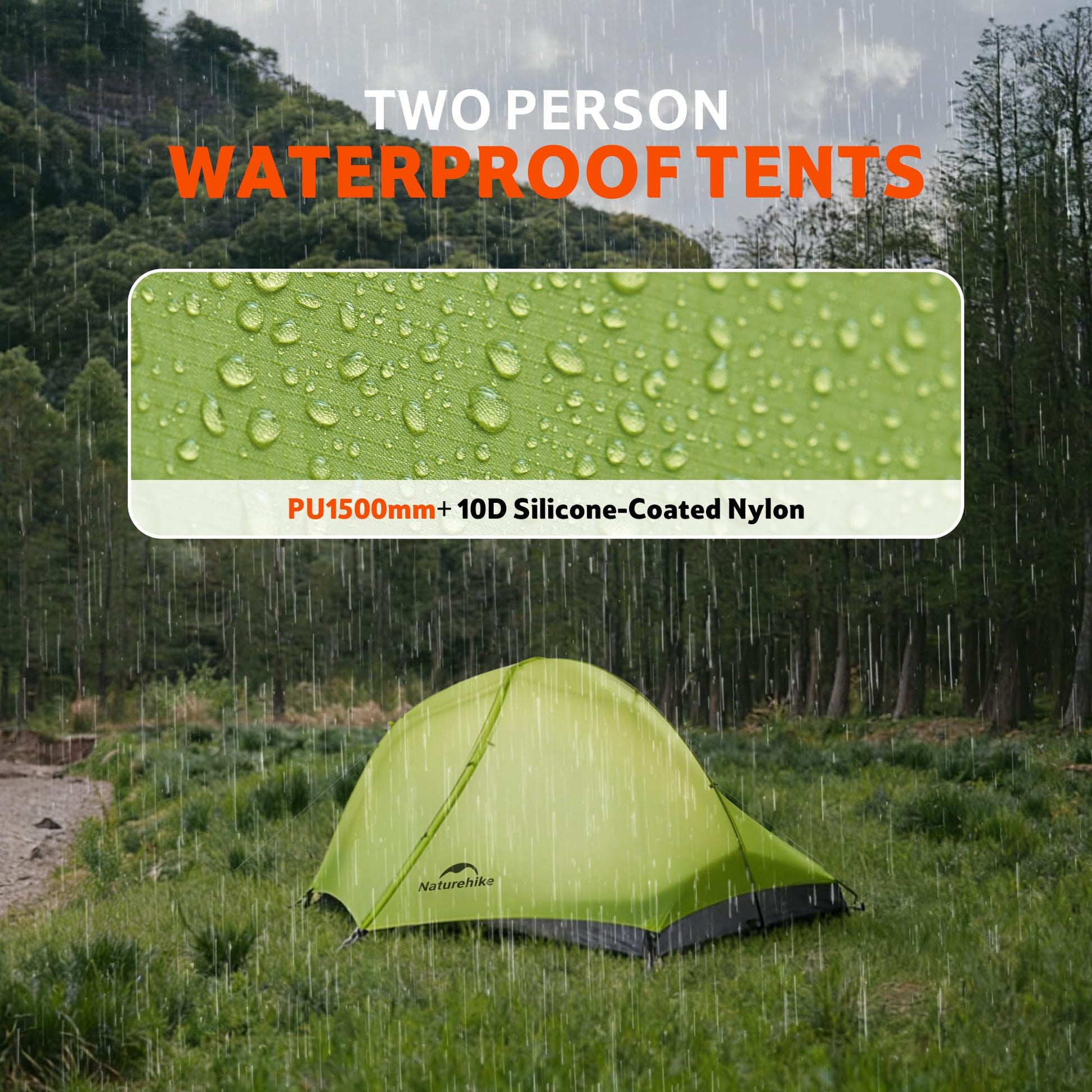 Naturehike Star Trail Ultralight Backpacking Tent, 2.3lb One Person Tent, 2.76 lb 2 Person Tents