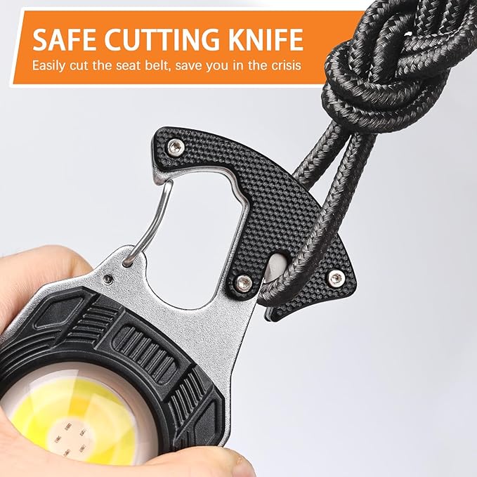 MAKDAK 2PC Keychain Flashlight Rechargeable Cob Keychain Work Light 7 Modes 1600Lumen High Lumen Flashlights for Emergencies,EDC (Black)