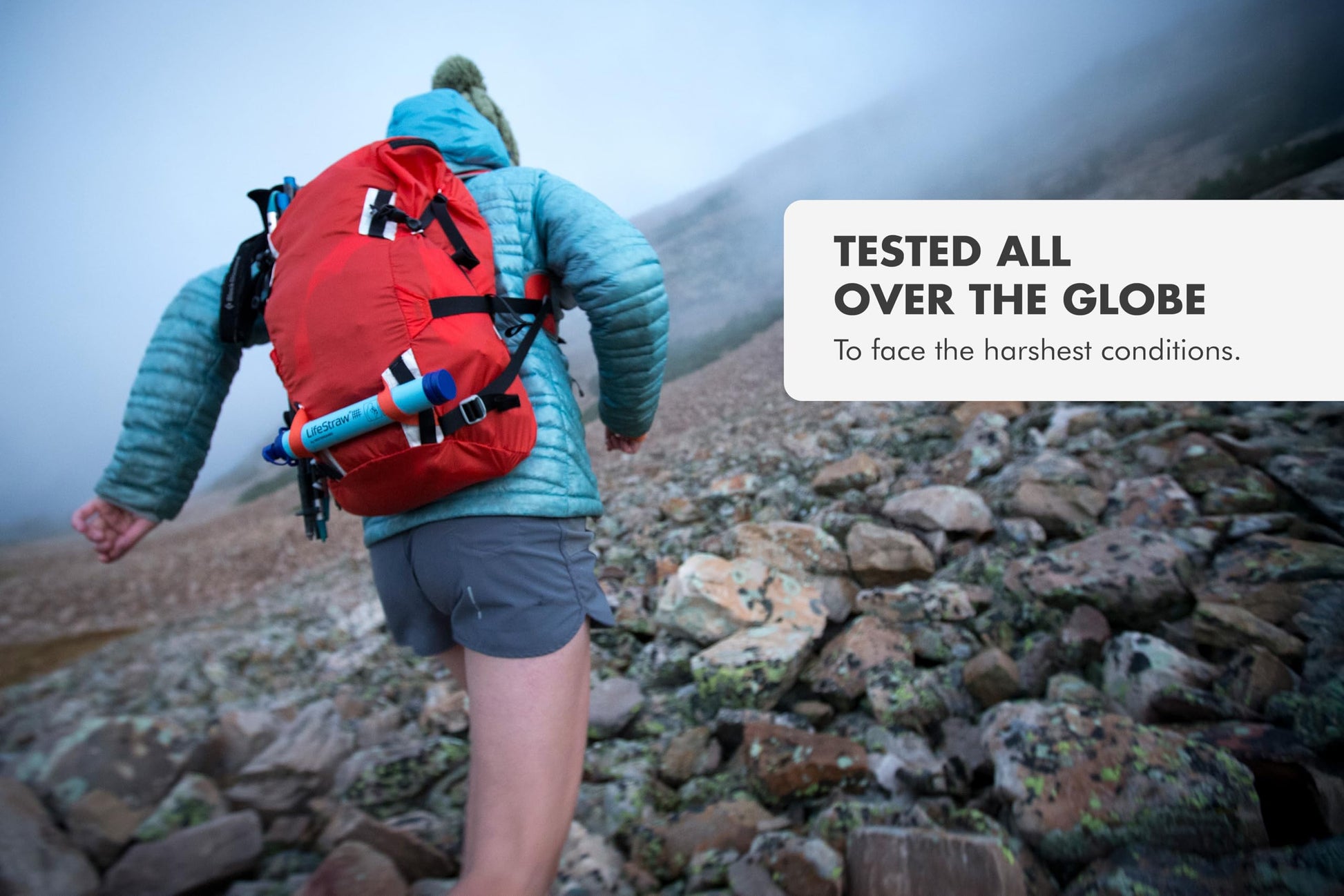 LifeStraw Personal — Water Filter for Hiking, Camping, Travel, and Emergency Preparedness, 3 Pack