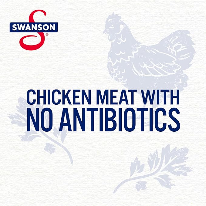 Swanson White and Dark Premium Chunk Canned Chicken Breast in Water, 9.75 OZ Can (Pack of 6)