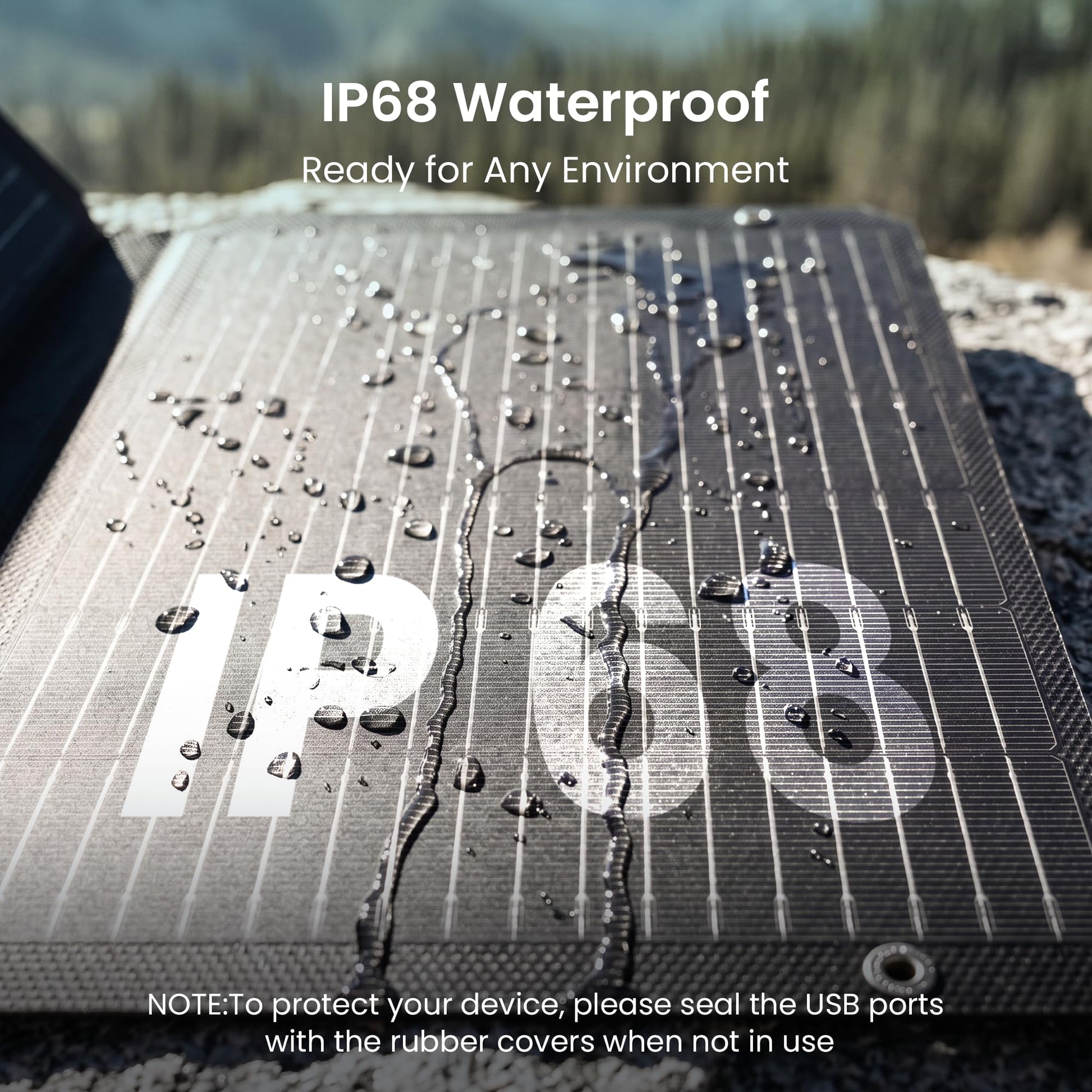 GEYOTO 45W Portable Solar Panel Charger, 25.4% Efficiency, Dual USB-C