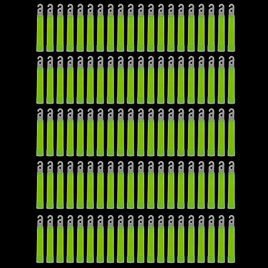 Cyalume Chemlight Light Stick, Military Grade, 6 Hour Duration, 4 Inches, 100 Pack