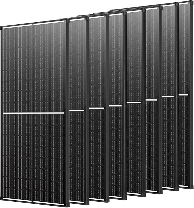 1600 Watt Solar Panels (200W 8 Pack) Monocrystalline High-Efficiency 12V Solar Panel for RV Camping Boat Home Farm Marine Battery and Other Off-Grid Applications (1600w, 200w*8)