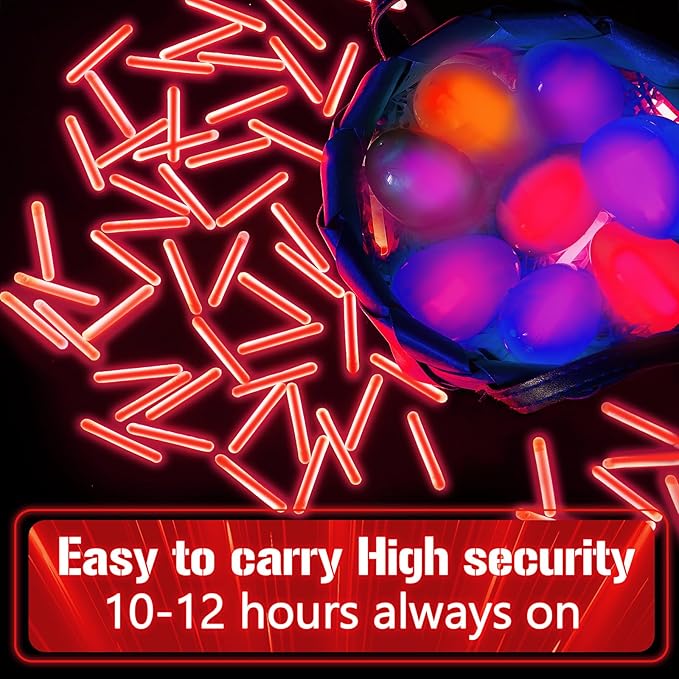 Jenaai 500 Pcs Fishing Glow Sticks Bulk for Bobbers Mini Glow Stick Rod Tip for Fishing Poles Small Glow Sticks for Night Fish Easter Eggs Easter Basket Stuffer(1.5 Inch,Red)