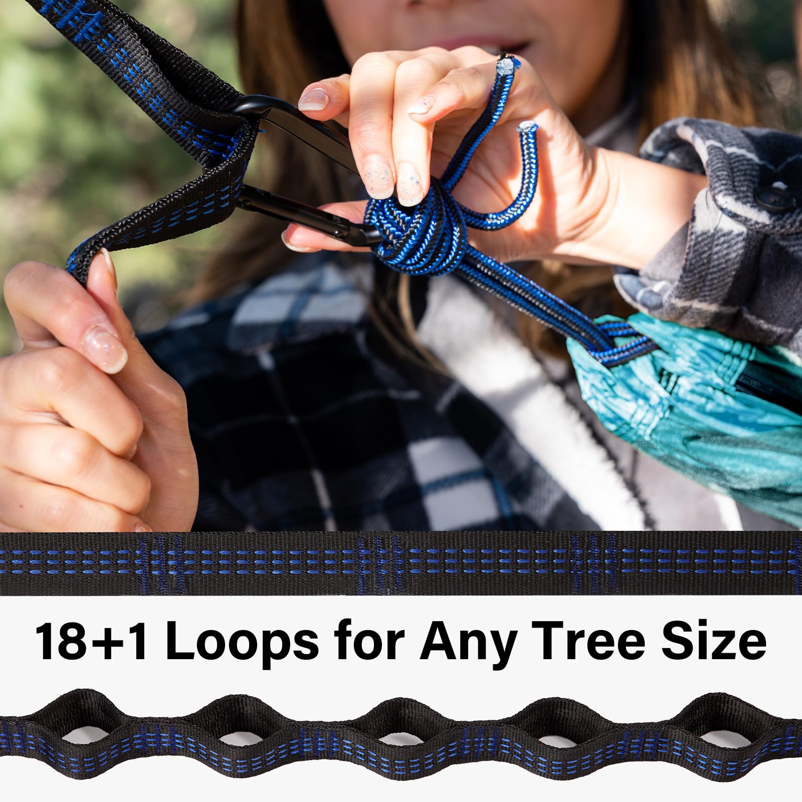 Kootek Camping Hammock 400lbs Capacity Outdoor Camping Essentials, Single