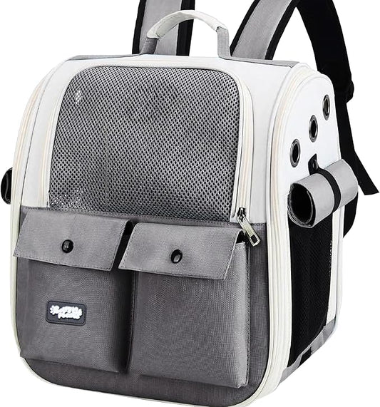 Cat Backpack Carrier ??Airline Approved Dog Carrier for Small Dogs, Cats & Pets ??Ventilated Backpack Pet Carrier for Travel, Hiking, Vet Trips ??Soft Sided Puppy Carrier Bag with Padded Straps