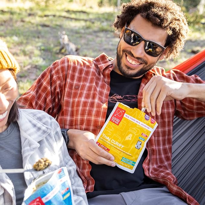 GOOD TO-GO Thai Curry | Camping & Backpacking Food | Just Add Water Backpacking Meals | Good To-Go Dehydrated Meals Taste Better Than Freeze Dried Food