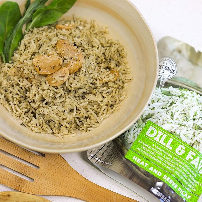 Wild Garden Heat and Serve Pilaf, Dill & Fava, Fully Cooked, Ready to Eat, Microwavable, 8.8 oz