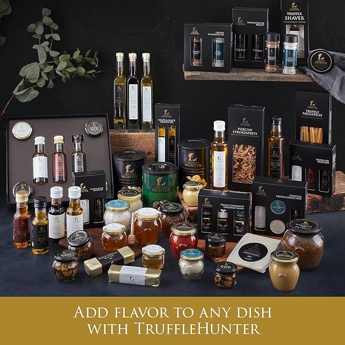 TruffleHunter - Black Truffle Slices - Preserved Truffles in Extra Virgin Olive Oil - 1.74 Oz