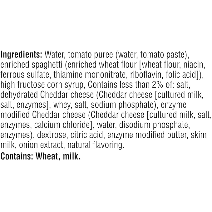 Campbell's Canned Spaghetti, Snacks for Kids and Adults,15.8 OZ Can (Pack of 6)