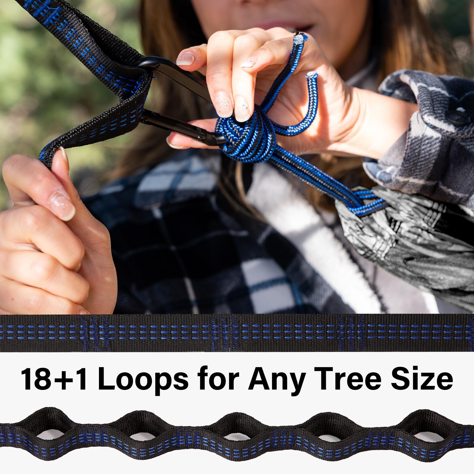 Kootek Camping Hammock 500lbs Capacity Outdoor Camping Essentials, Double