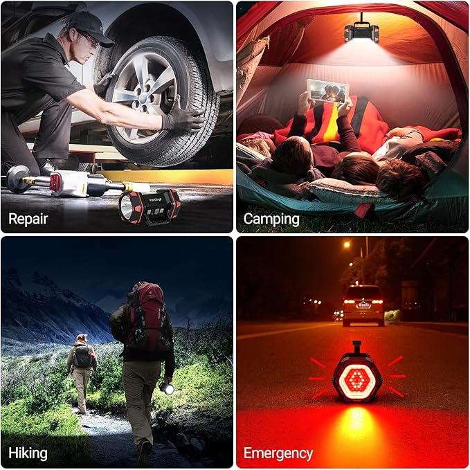 Led Camping Lantern Rechargeable, Camping Lights 1500lm, 8 Light Modes, Emergency Flashlights For Emergencies, Portable Light 12h Standby, Battery Powered Lantern For Power Outages, Hurricane, Hiking.