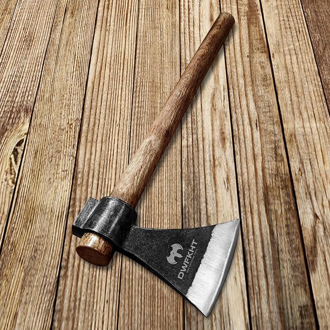 16.5" Throwing Axe, 2 Pack Throwing Axes and Tomahawks with High Carbon Steel & Beech Wood Handle, Well Balanced, Great for Axe Throwiing Game, Recreationb and Competition