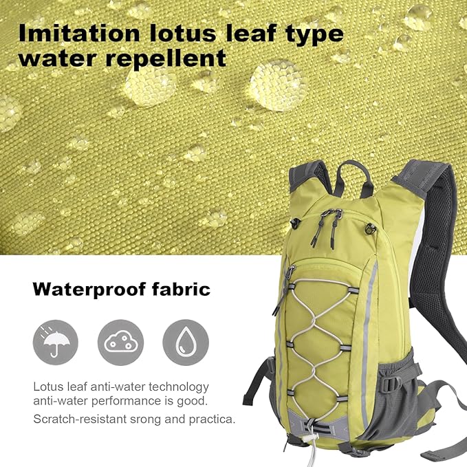 Small Hiking Backpack Lightweight Waterproof Daypack for Camping Cycling Fitness Outdoor Sports - Women Men Teens