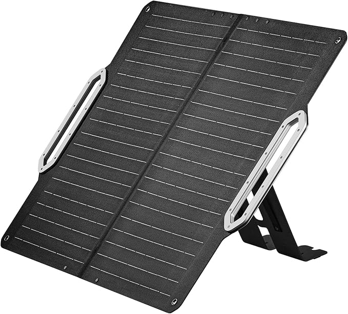 ICECO SP80 Portable Solar Panels 80W, High-Efficiency Monocrystalline Solar Panel, Foldable Solar Charger with Adjustable Kickstand, Waterproof IP67 for Outdoor, Camping, RV and Emergency Backup