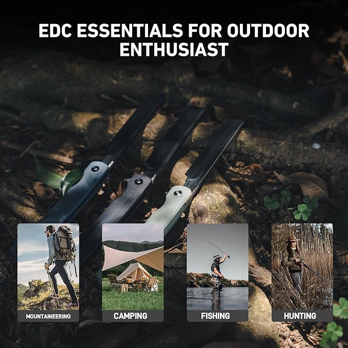 ARTISANCUTLERY Orthodox V2 Pocket Knife, 3.54" AR-RPM9 Steel Blade G10 Handle Folding Knife for Camping Hiking, 1883P Black(New Version)