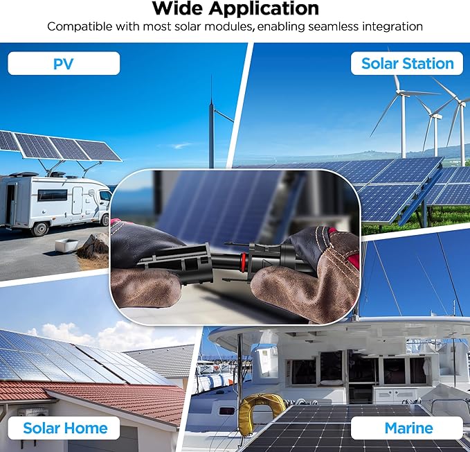 Mc4 to Xt60, 10FT Xt60 Connector Solar Charge Cable, 12AWG Pure Copper Solar Panel Mc4 to XT60 Extension Adapter Cable, Waterproof Connectors, for Solar Panel to Battery, RV, Portable Power Station