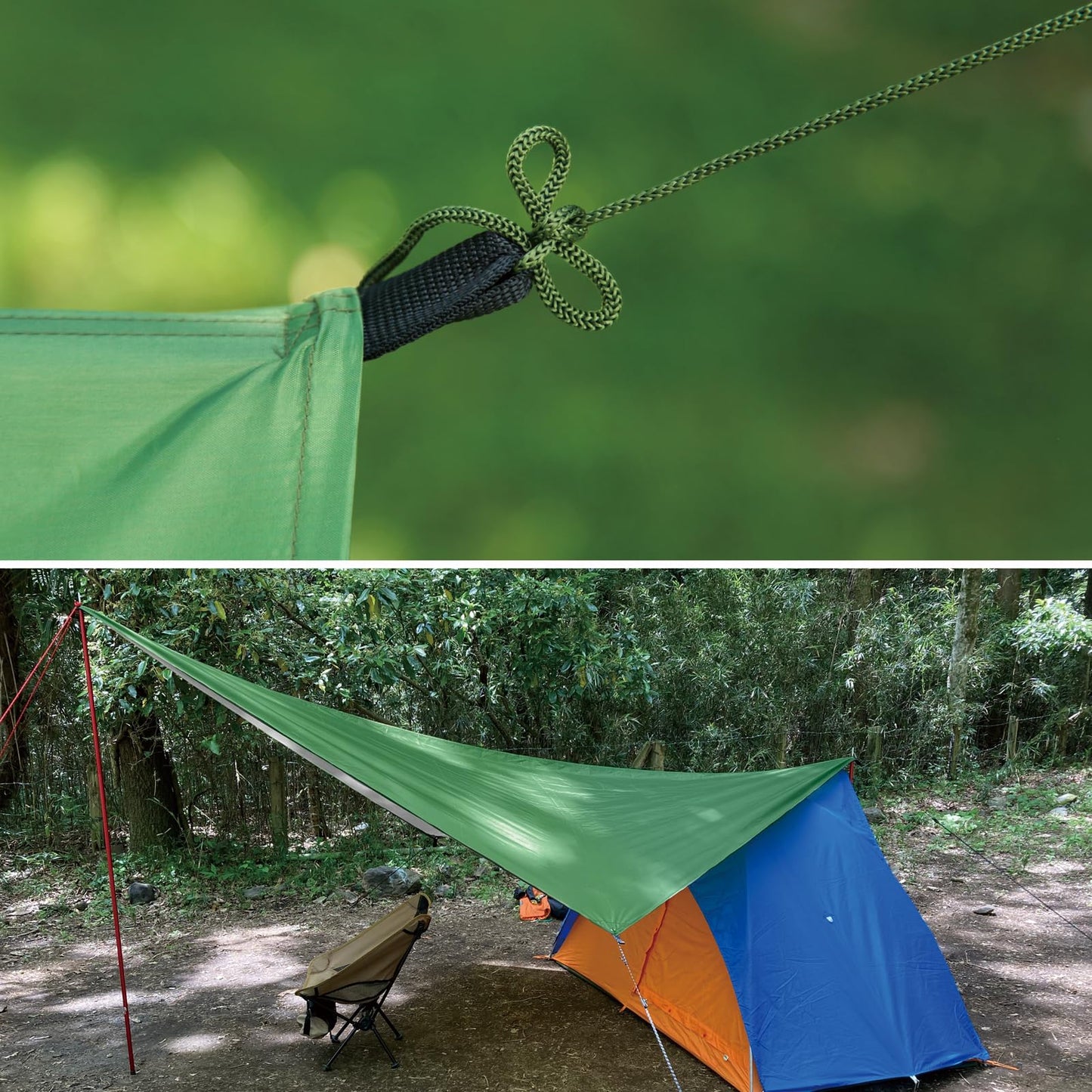TRIWONDER Camping Tarp Waterproof Rain Fly Hammock Shelter for Hiking, Backpacking, Hammock, Beach