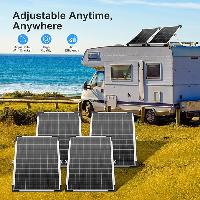 15W 12V Solar Panel Kit, High Efficiency Solar Trickle Charger & Solar Battery Maintainer + Intelligent Charge Controller, Solar Battery Trickle Charger Maintainer for Boat Car RV Motorcycle