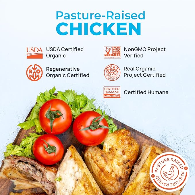 Greener Pastures Pasture-Raised Poultry Bundle ??11-Pack (1 Whole Chicken, 5 lbs of Ground White Meat, 5 packages of Breasts) ??Premium, Nutrient-Rich, Ideal for Grilling & Meal Prep