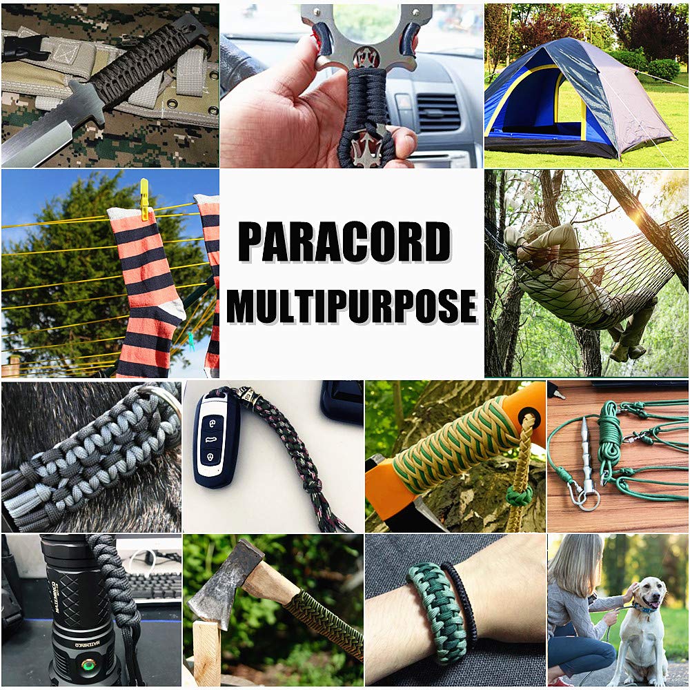 WEREWOLVES 550 Paracord Rope, 7 Strand Type III 4mm Parachute Cord