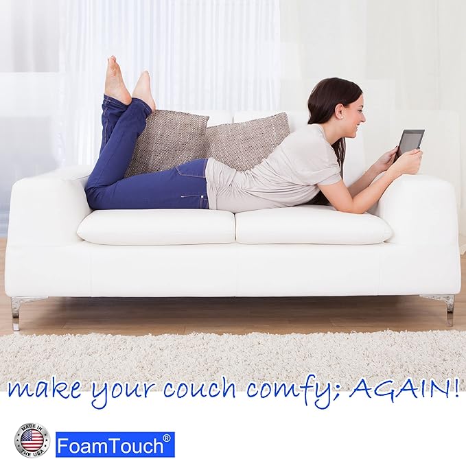 FoamTouch 4" Height x 30" Width x 80" Length Camper/RV bunk Mattress (Foam Only) White -No Cover