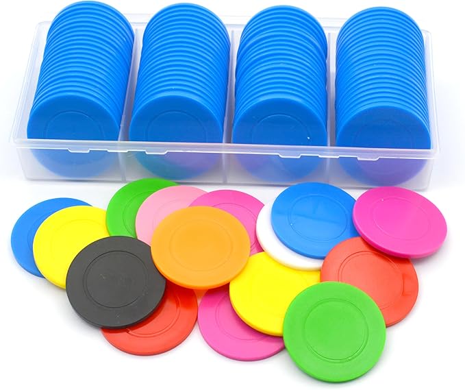100 Custom Plastic Chips,Personalized Your Own Photo/Text/Logo on a Chip Double Sided Printing,Good for Bar Drink Token,Commemoration Day,Birthday
