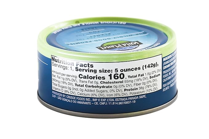 Wild Planet Wild Yellowfin Tuna, Tinned Fish, Canned Tuna, Sustainably Wild-Caught, Non-GMO, Kosher, Gluten Free, Keto and Paleo, 5 Ounce (Pack of 12)