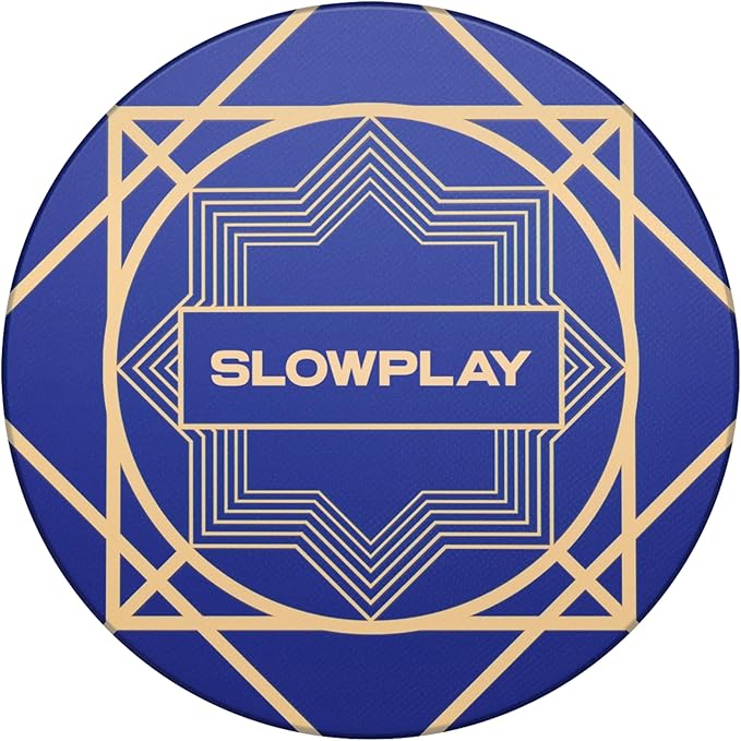 SLOWPLAY Nash Ceramic Poker Chips in Bulk, Casino Grade Ceramic 10-Gram Poker Chip for Texas Hold'em, 39mm Professional Chips Pack of 50 (Blue)