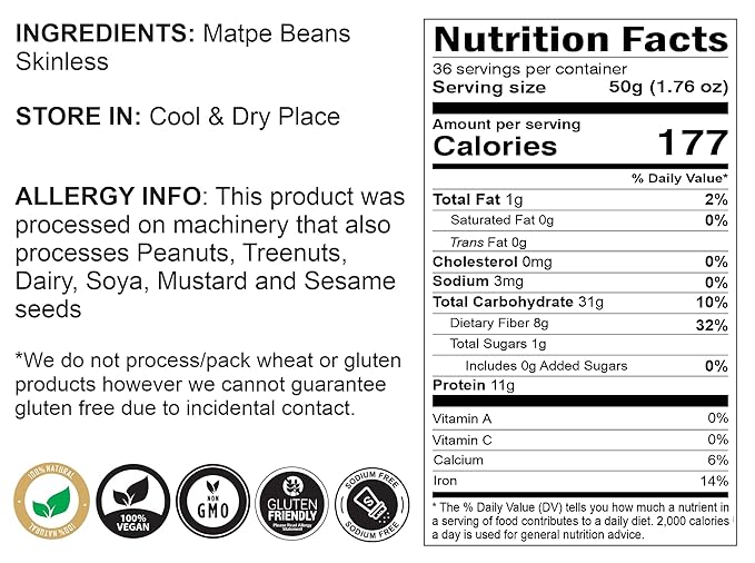 Rani Urid/Urad Gota White (Matpe Beans Skinless) Indian Lentils 64oz (4lbs) 1.81kg Bulk ~ All Natural | Gluten Friendly | Non-GMO | Kosher | Vegan | Indian Origin