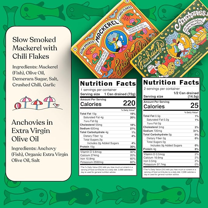 Fishwife Holiday Gift Tin Collection 9-Pack (Variety of Tinned Seafood including Smoked Salmon, Rainbow Trout, Sardines, Mussels, Tuna & More!) | Gluten Free, High Protein, Omega-3s