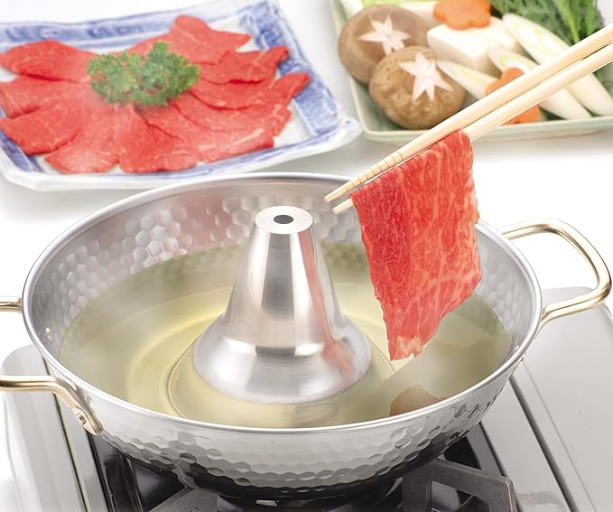 Pearl Metal Warakuan HB-5968 Stainless Steel Shabu-shabu Pot, 8.3 inches (21 cm), Made in Japan, Gas Fire Only