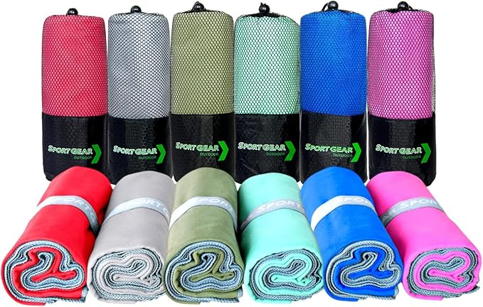 Quick Dry Camping & Travel Towel-Microfiber Travel Sports Towel, Microfiber Beach & Gym Sweat Towels For Men & Women Body, Travel Towels Fast Drying Lightweight, Quick Dry Towels For Travel